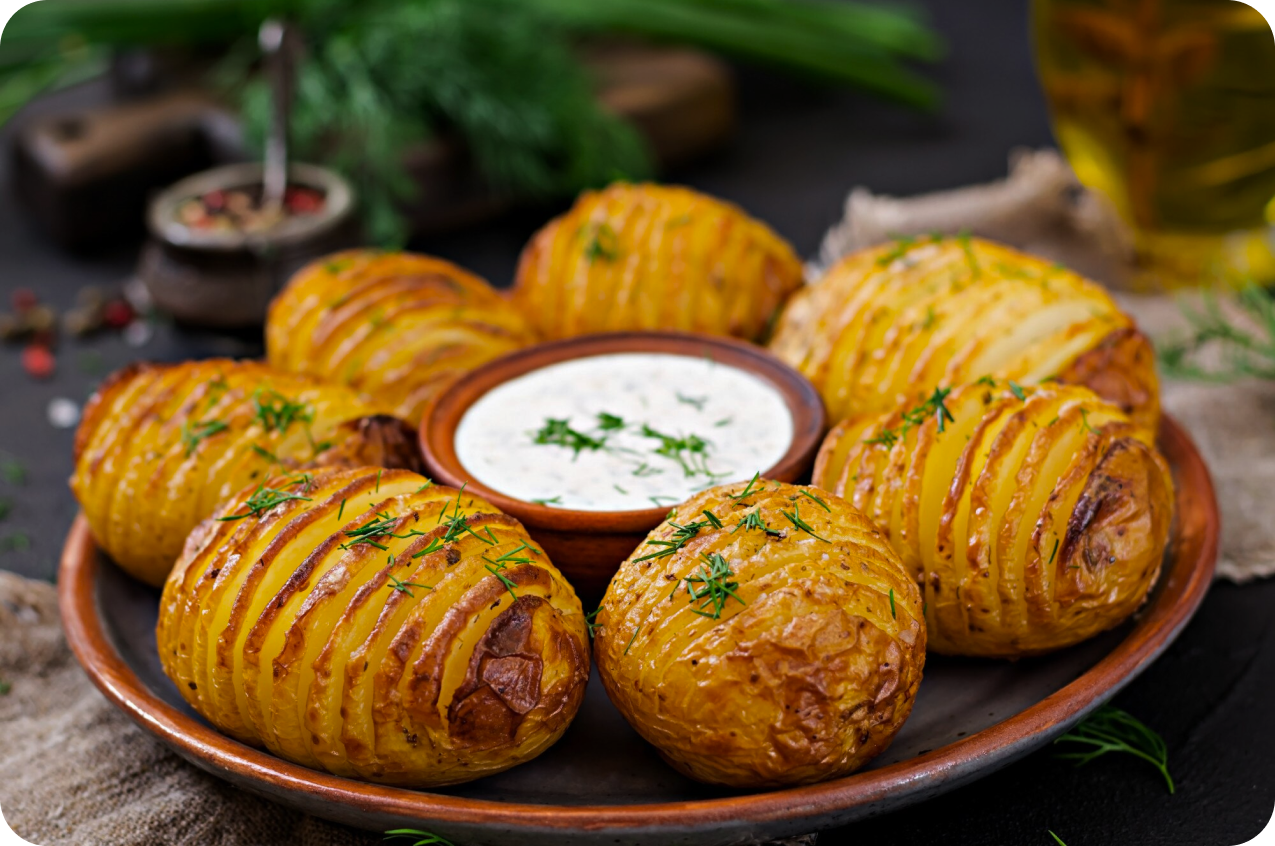 Plain Baked Potato with Lean Protein Sources