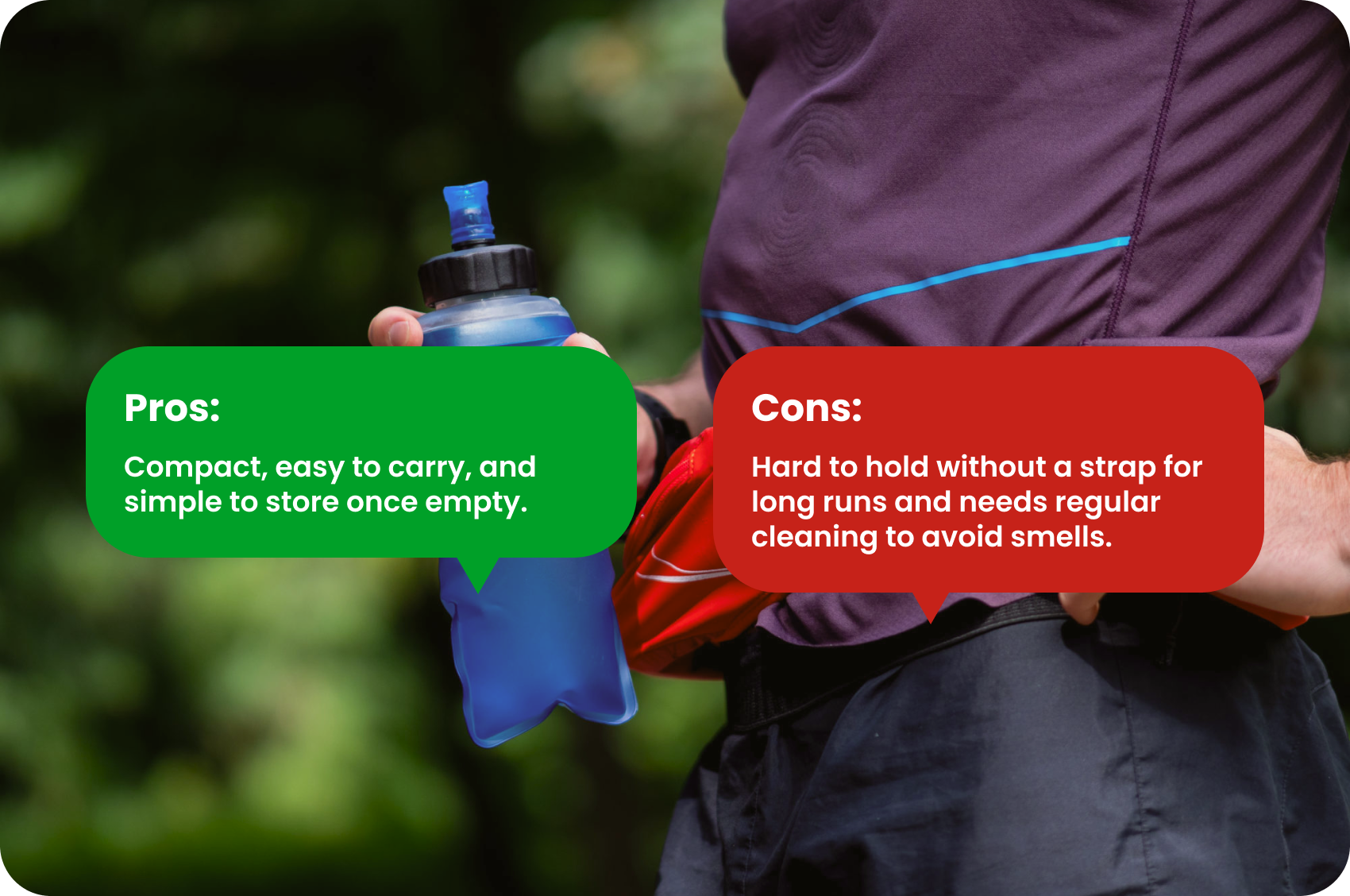 How to Carry Water When Running: Soft Flasks